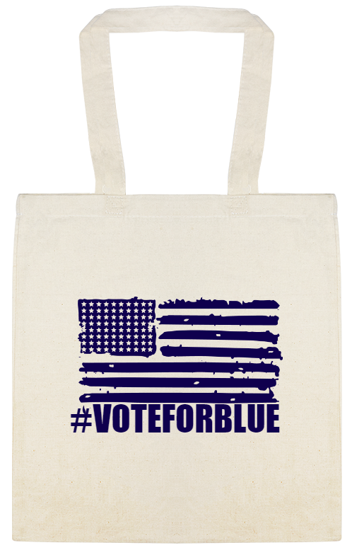 Political voteforblue Custom Everyday Cotton Tote Bags Style 122972