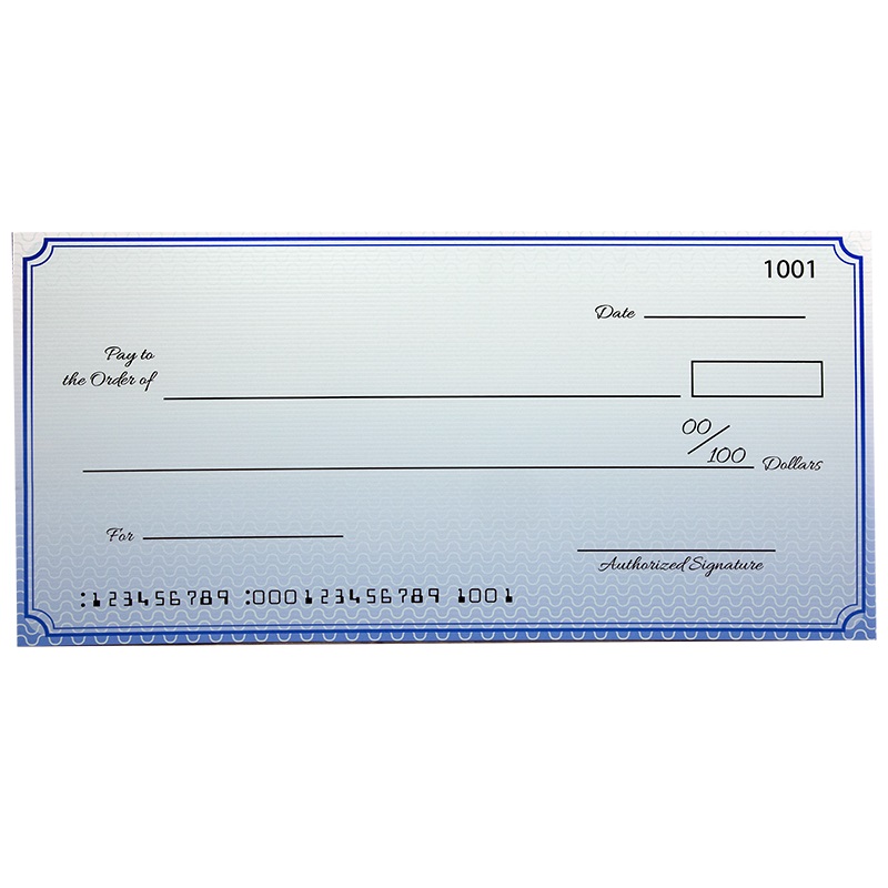 Custom Economy Big Checks 18 X 36 Inch