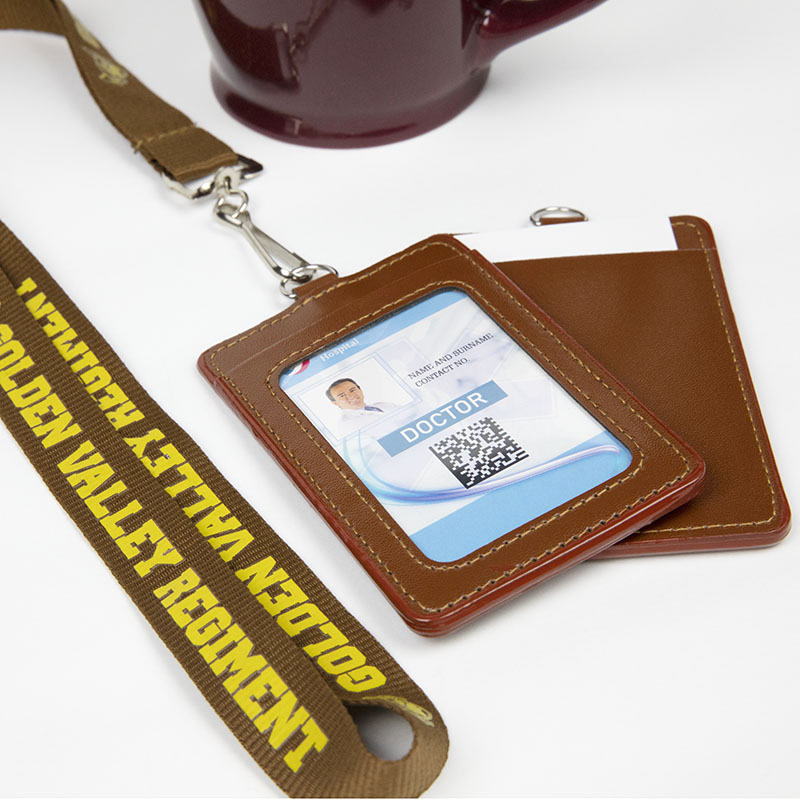 Custom Lanyards With PU Card Holders