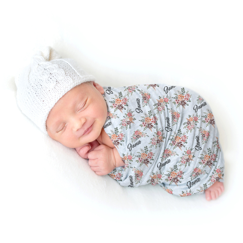 Swaddle blankets custom on sale