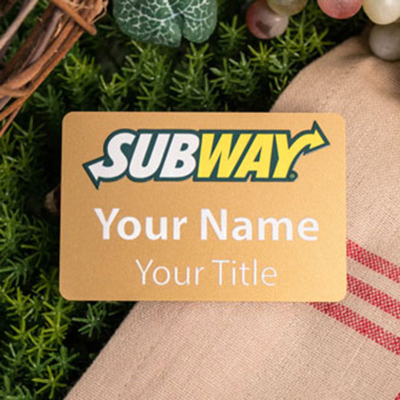 Custom Printed 2.5" X 3.7" Rectangle Name Badges
