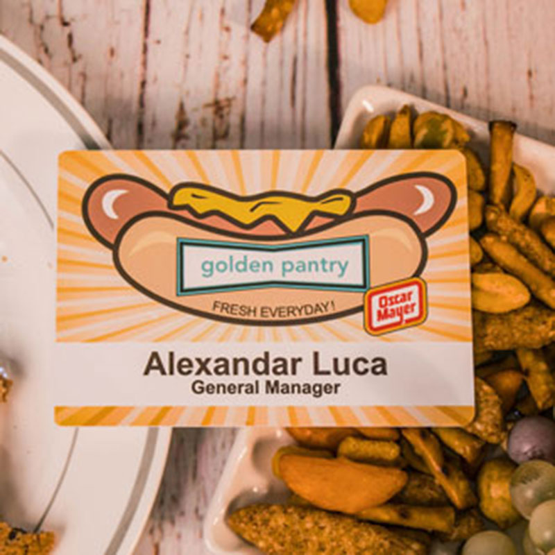 Custom Printed 2" X 3" Rectangle Name Badges