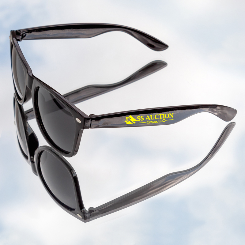 Custom Printed Black Sunglasses