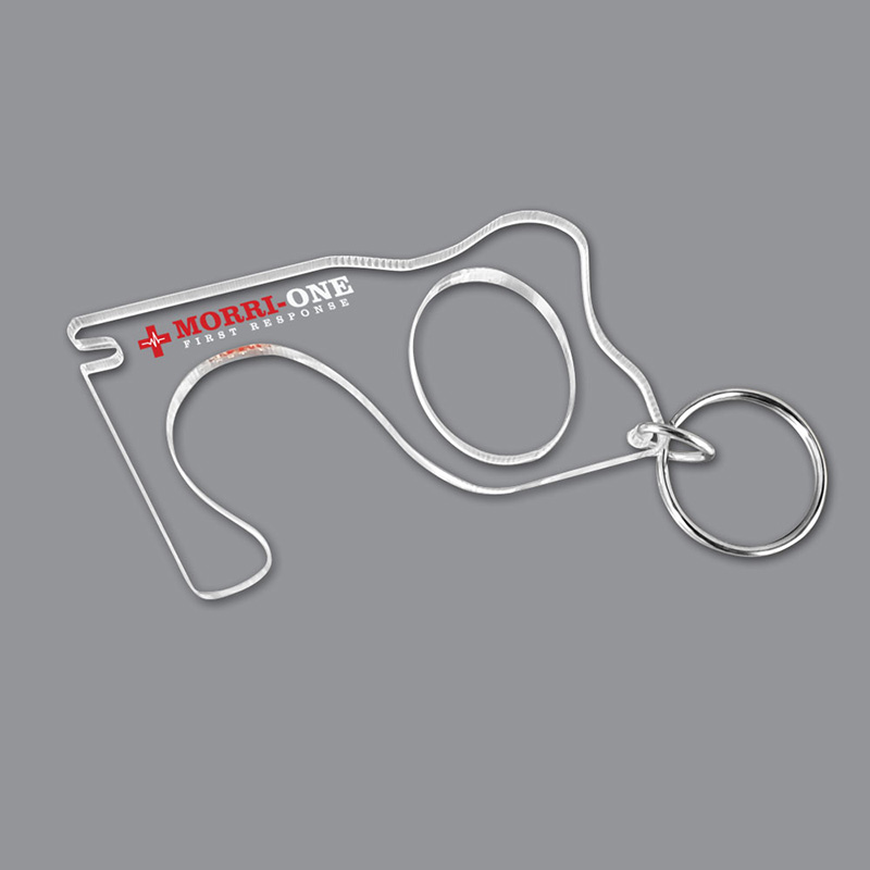 Custom Printed No Touch Acrylic Keychain - Shape 2