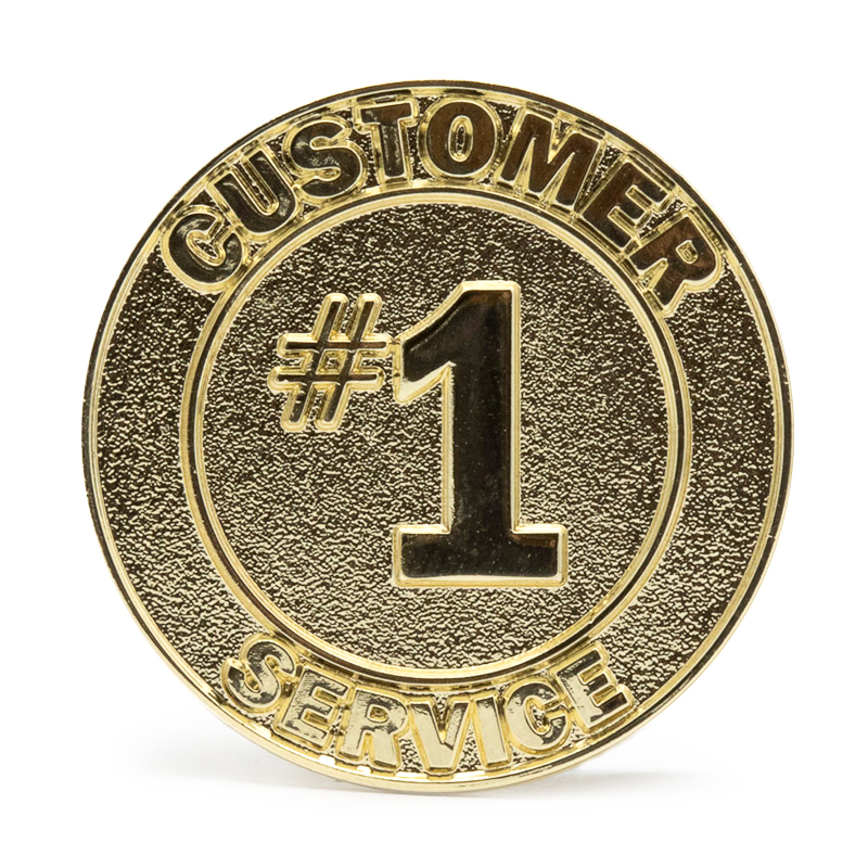 Customer Service 1 Stock Lapel Pins