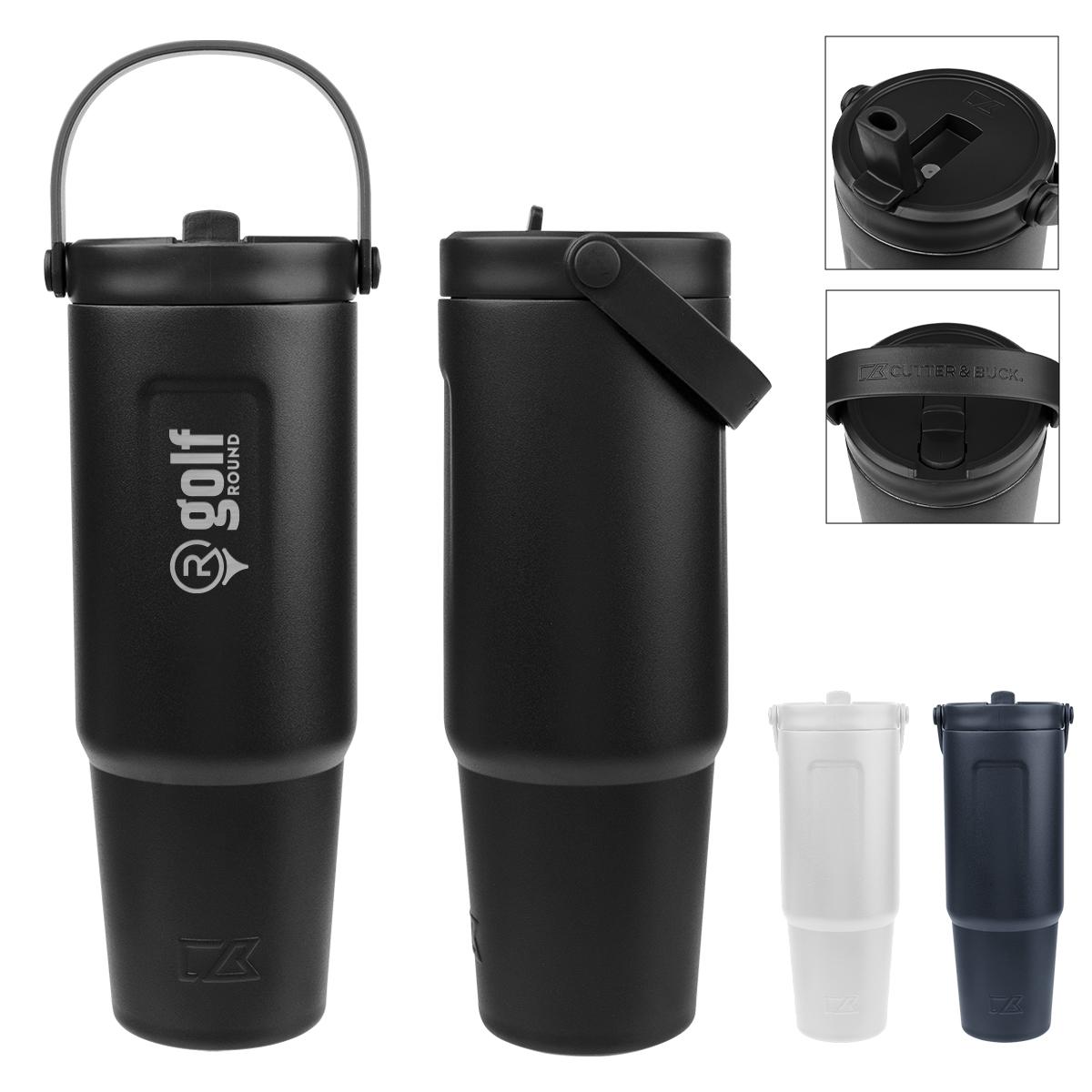 32 Oz. Cutter & Buck&reg; Recycled Stainless Steel Tumbler