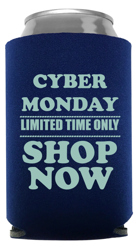 Cyber Monday Full Color Foam Collapsible Coolies Style 95639