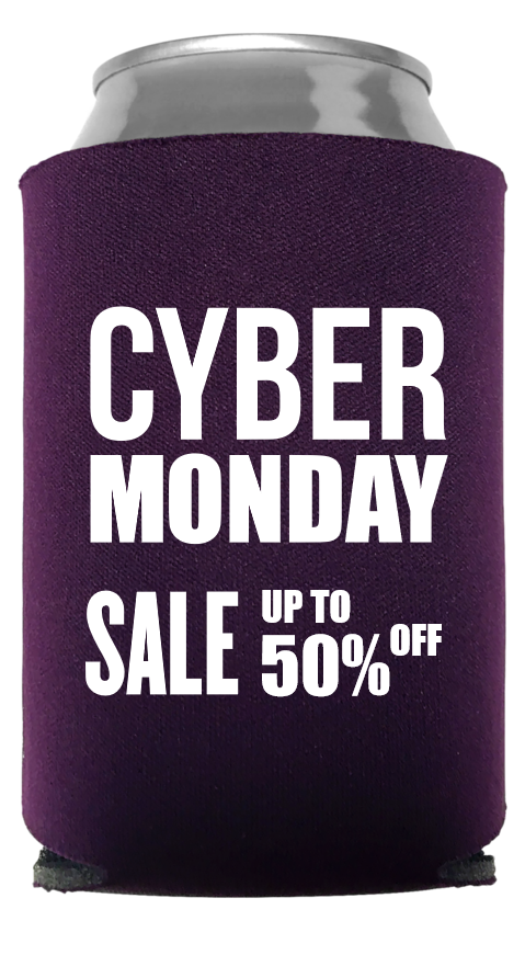 Cyber Monday Full Color Foam Collapsible Coolies Style 95662