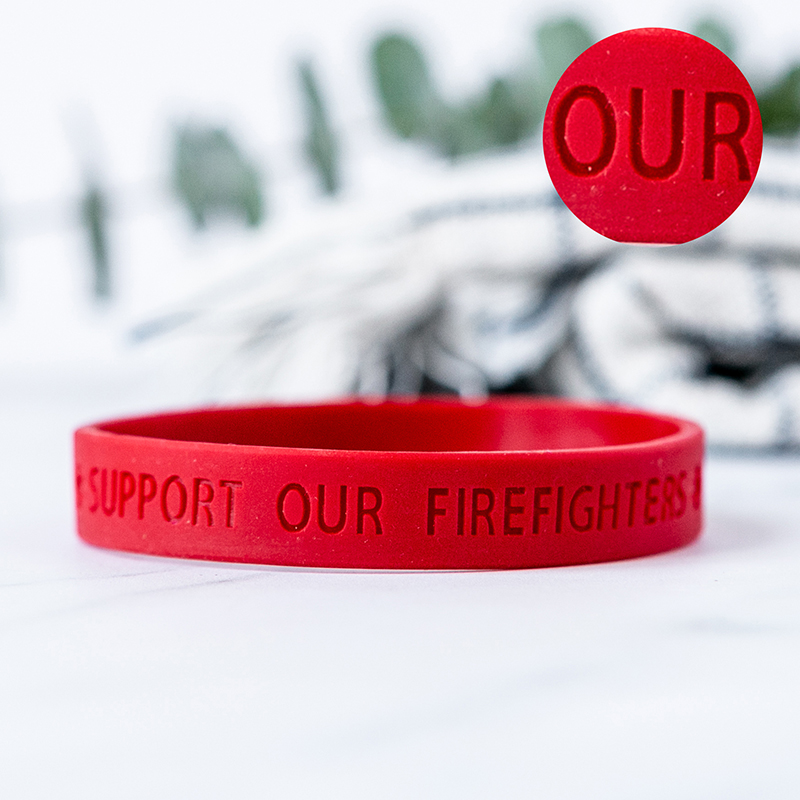 Debossed silicone wristbands clearance
