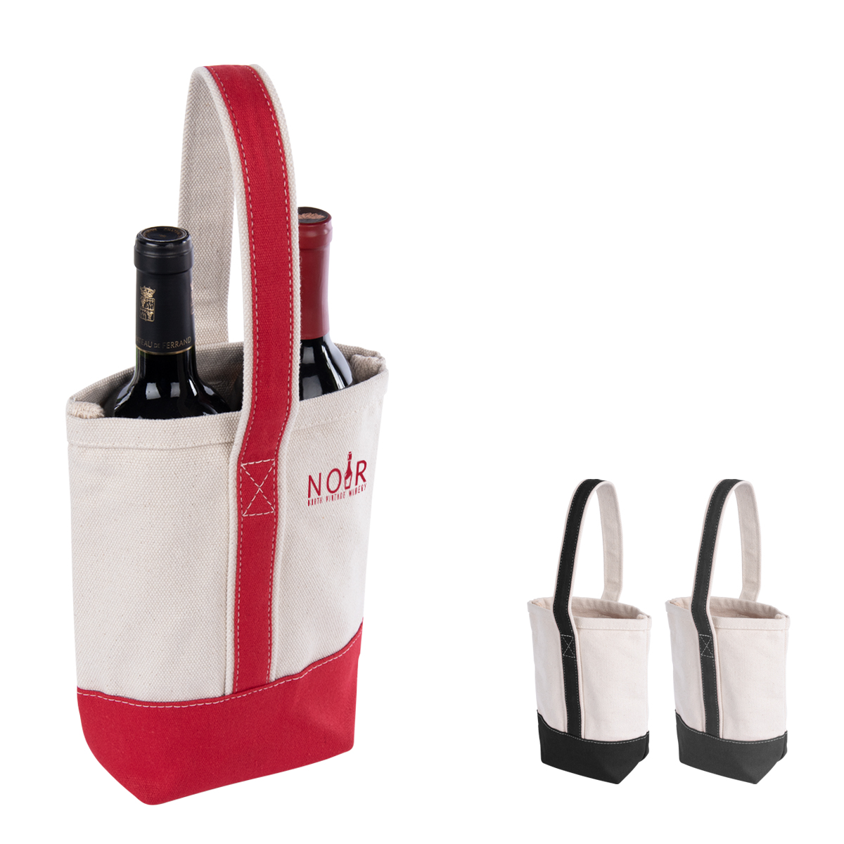 Deux Wine Bottle Tote Bag