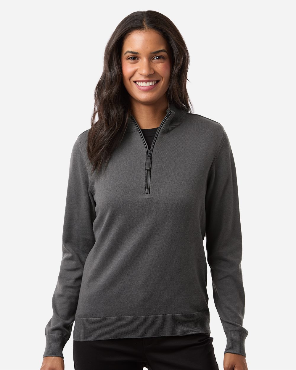 Devon & Jones Women's New Classics Quarter-Zip Sweater - DG446W