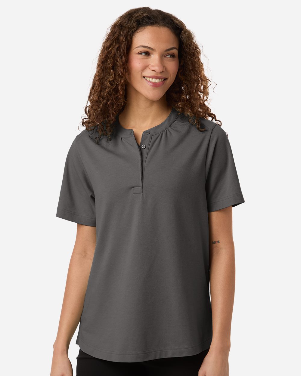 Devon & Jones Women's Seaton Pebble Textured Polo - DG102W