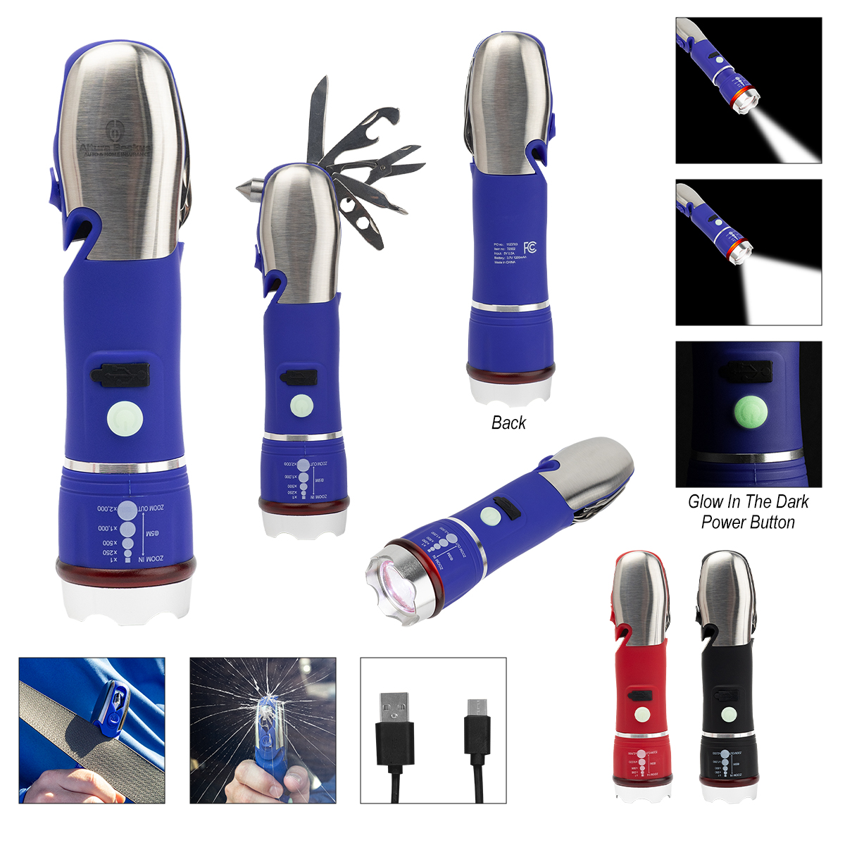 Emergency COB Flashlight Multi-Tool 2.0
