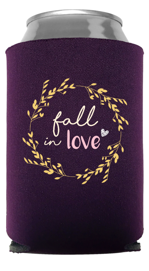 Fall In Love Full Color Foam Collapsible Coolies Style 94023
