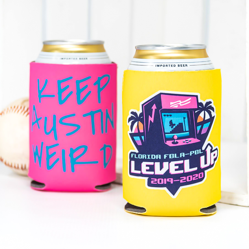 Fluorescent Neon Foam Collapsible Coolies