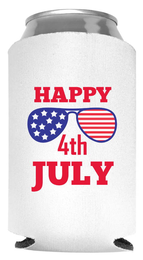 Fourth July Full Color Foam Collapsible Coolies Style 107659