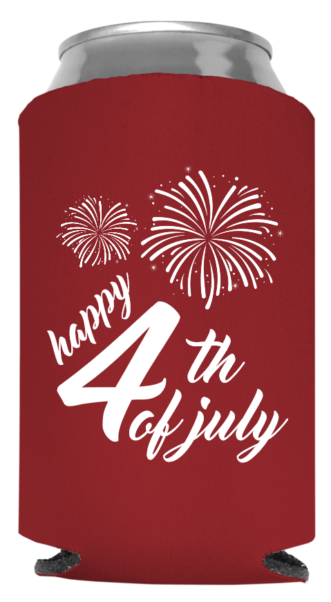 Fourth Of July Full Color Foam Collapsible Coolies Style 107529