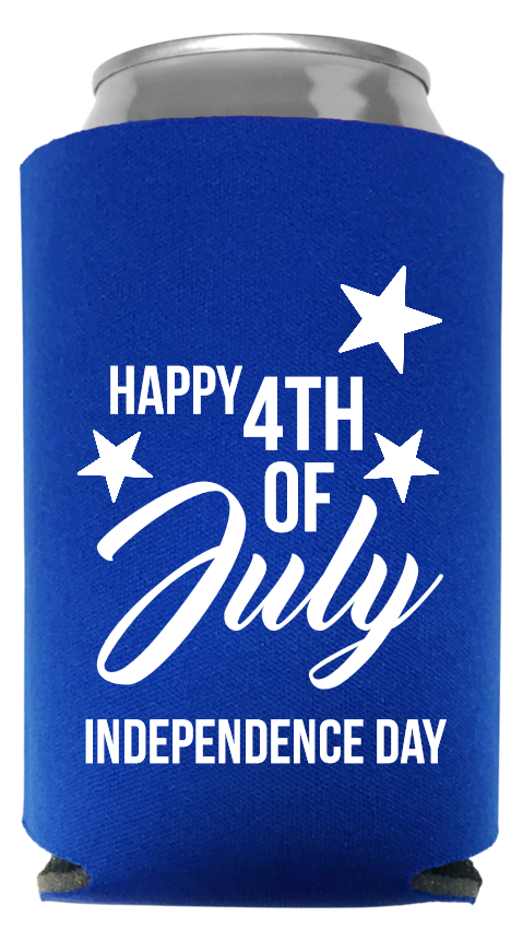 Fourth Of July Full Color Foam Collapsible Coolies Style 107654