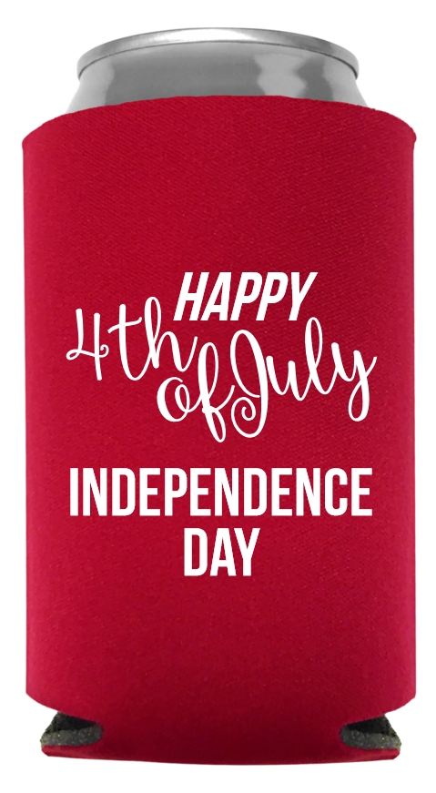 Fourth Of July Full Color Foam Collapsible Coolies Style 107662