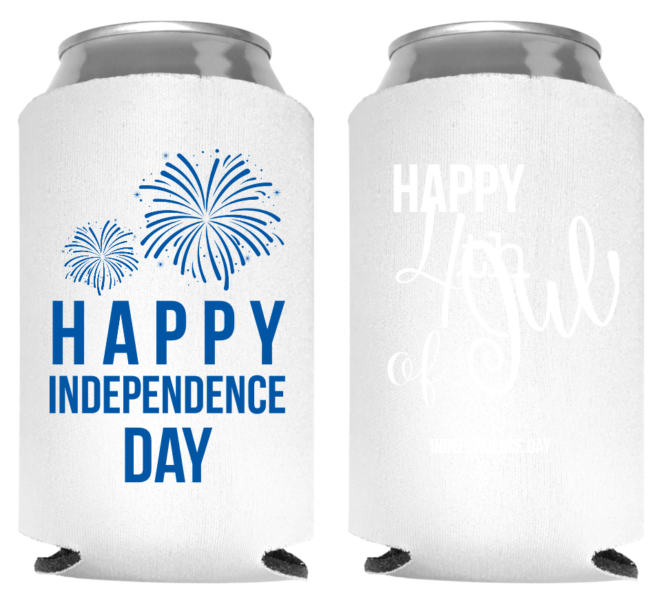 Fourth Of July Full Color Foam Collapsible Coolies Style 107667