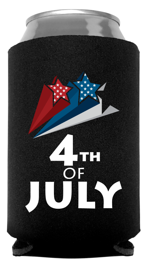 Fourth  Of July Full Color Foam Collapsible Coolies Style 107720