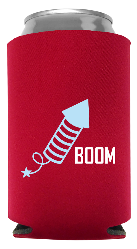 Fourth  Of July Full Color Foam Collapsible Coolies Style 107746