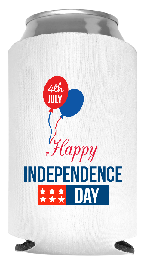 Fourth  Of July Full Color Foam Collapsible Coolies Style 107750