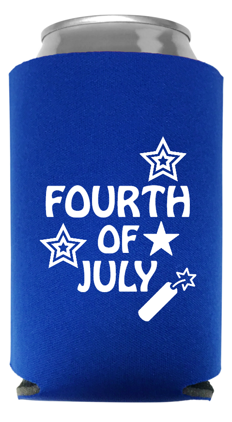 Fourth  Of July Full Color Foam Collapsible Coolies Style 107773