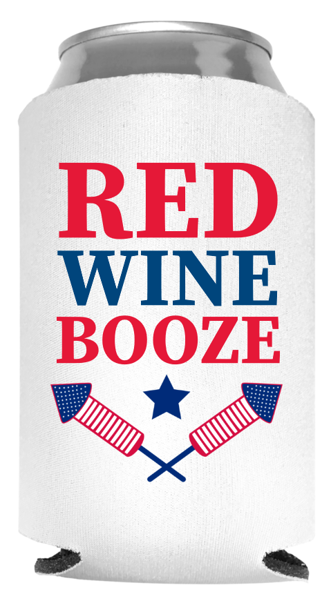 Fourth Of July Full Color Foam Collapsible Coolies Style 107893