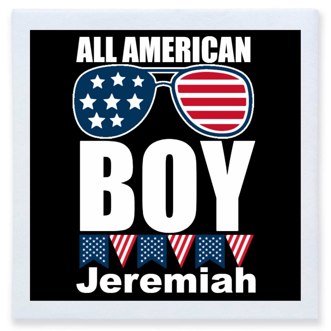All American Boy Full Color 3ply Premium Beverage Napkins Style 173042