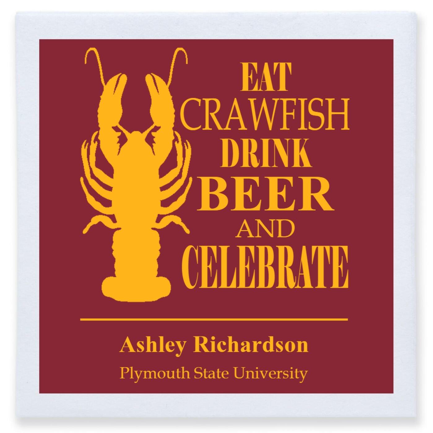 Eat Crawfish Drink Beer Celebrate And Full Color 3ply Premium Beverage Napkins Style 172744