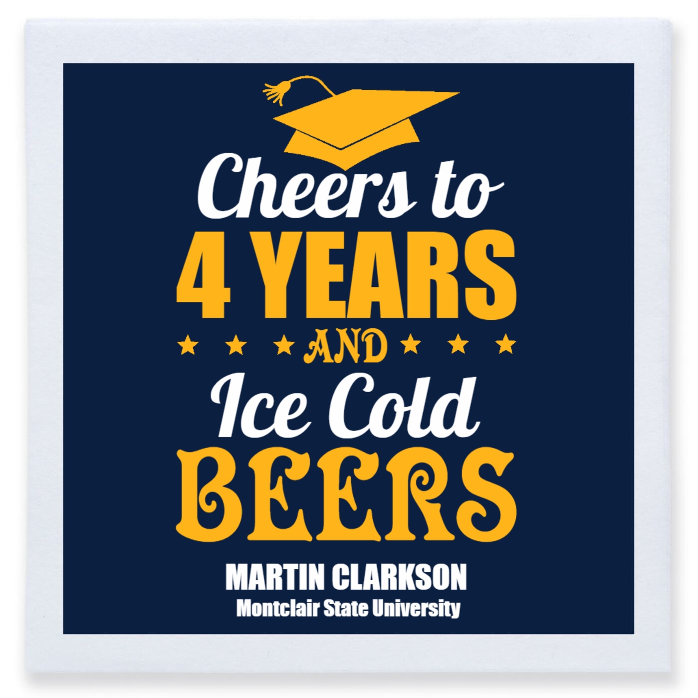 Cheers To 4 Hers Andice Cold Beers Years Full Color 3ply Premium Beverage Napkins Style 172714