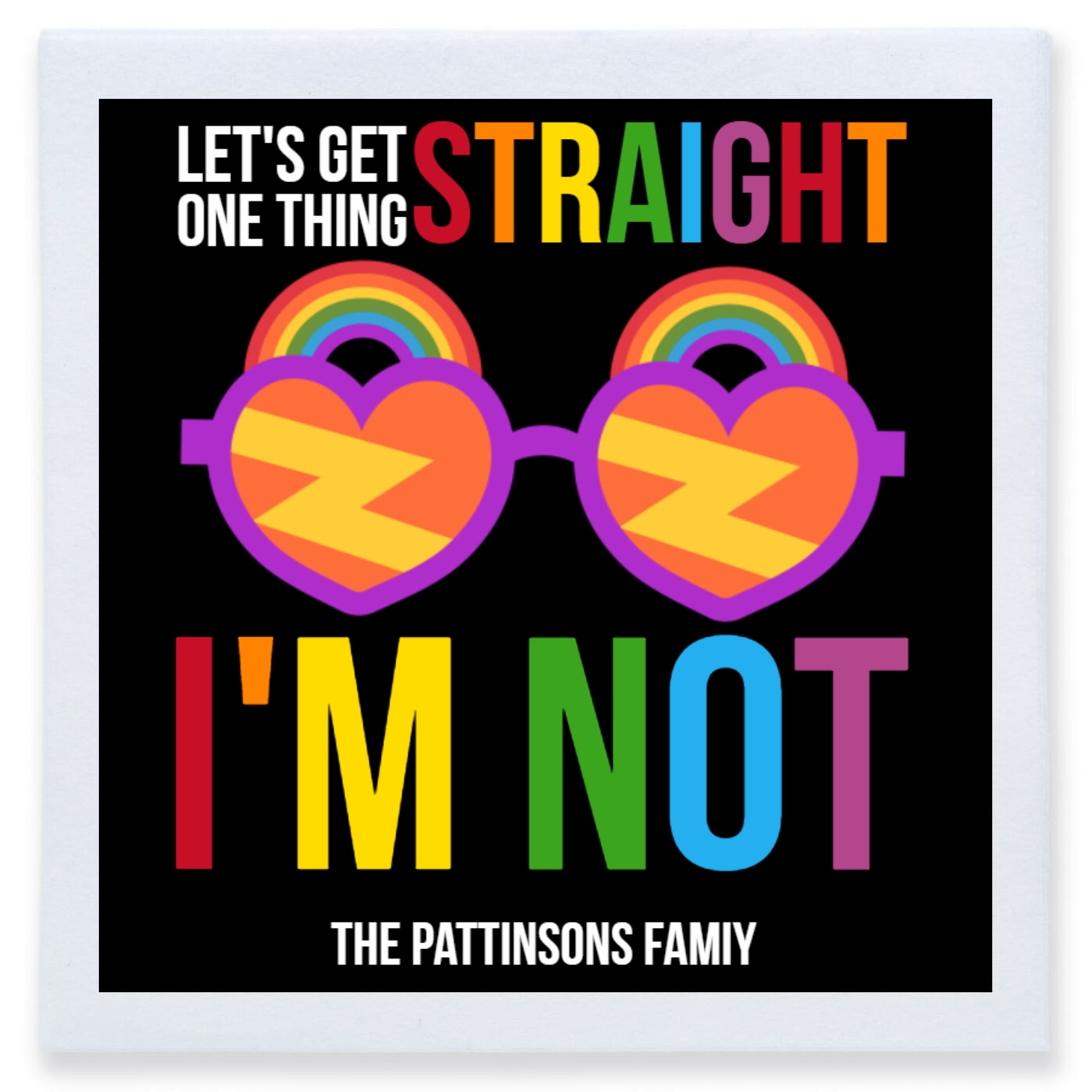 Let's Get One Thing Straight I'm Not Lets Full Color 3ply Premium Beverage Napkins Style 173178