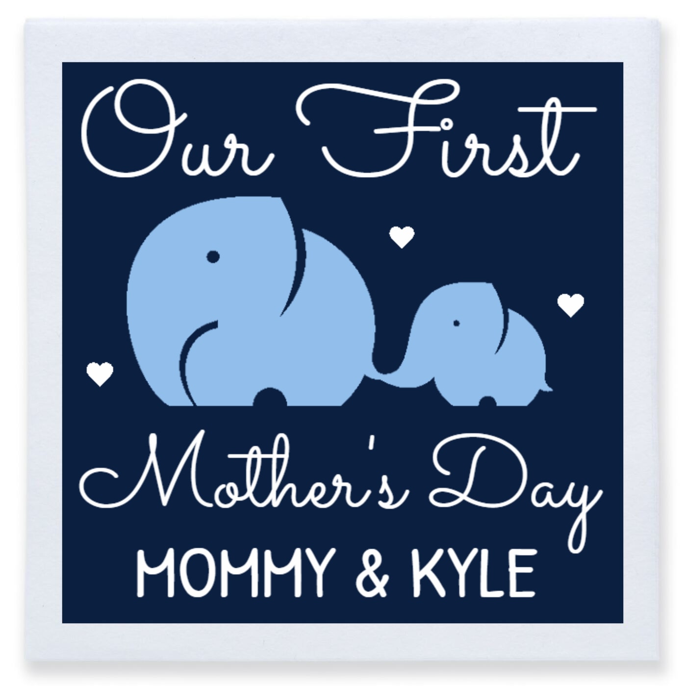Our First Mother's Day Full Color 3ply Premium Beverage Napkins Style 172505