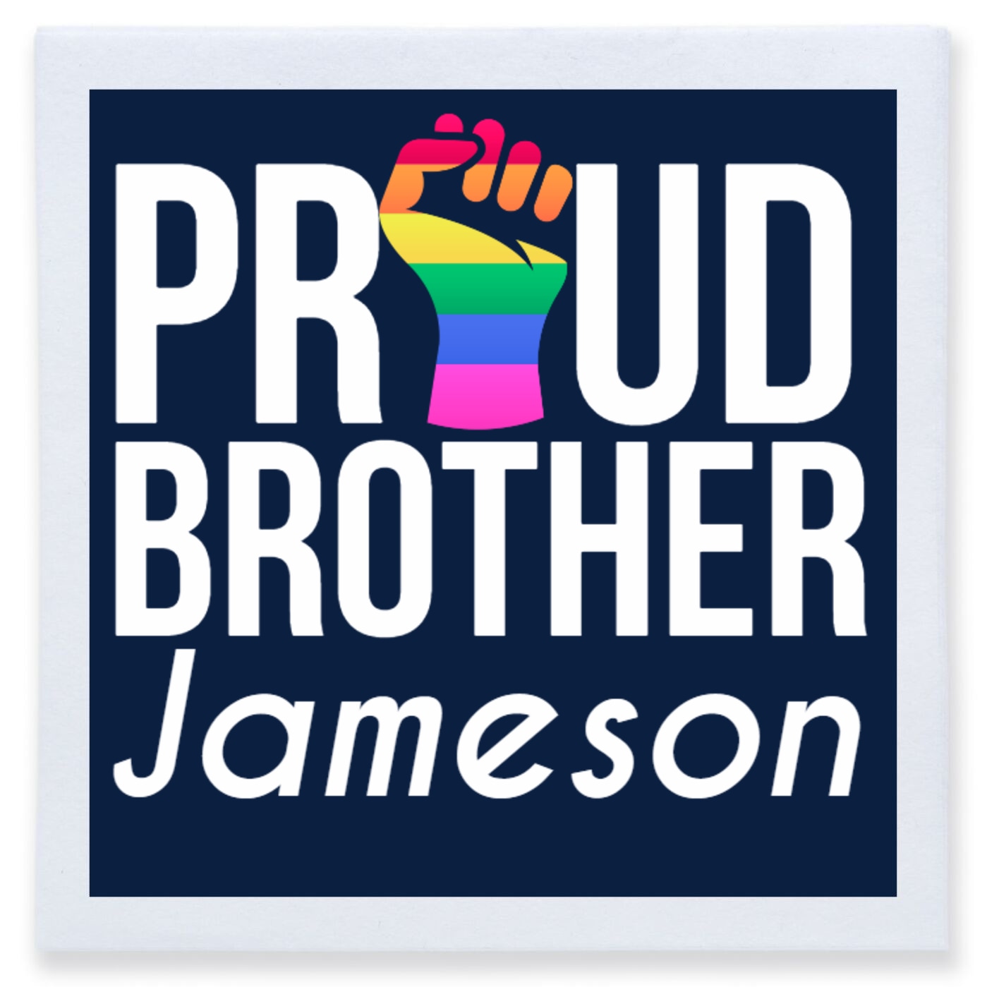 Proud Brother Full Color 3ply Premium Beverage Napkins Style 173195