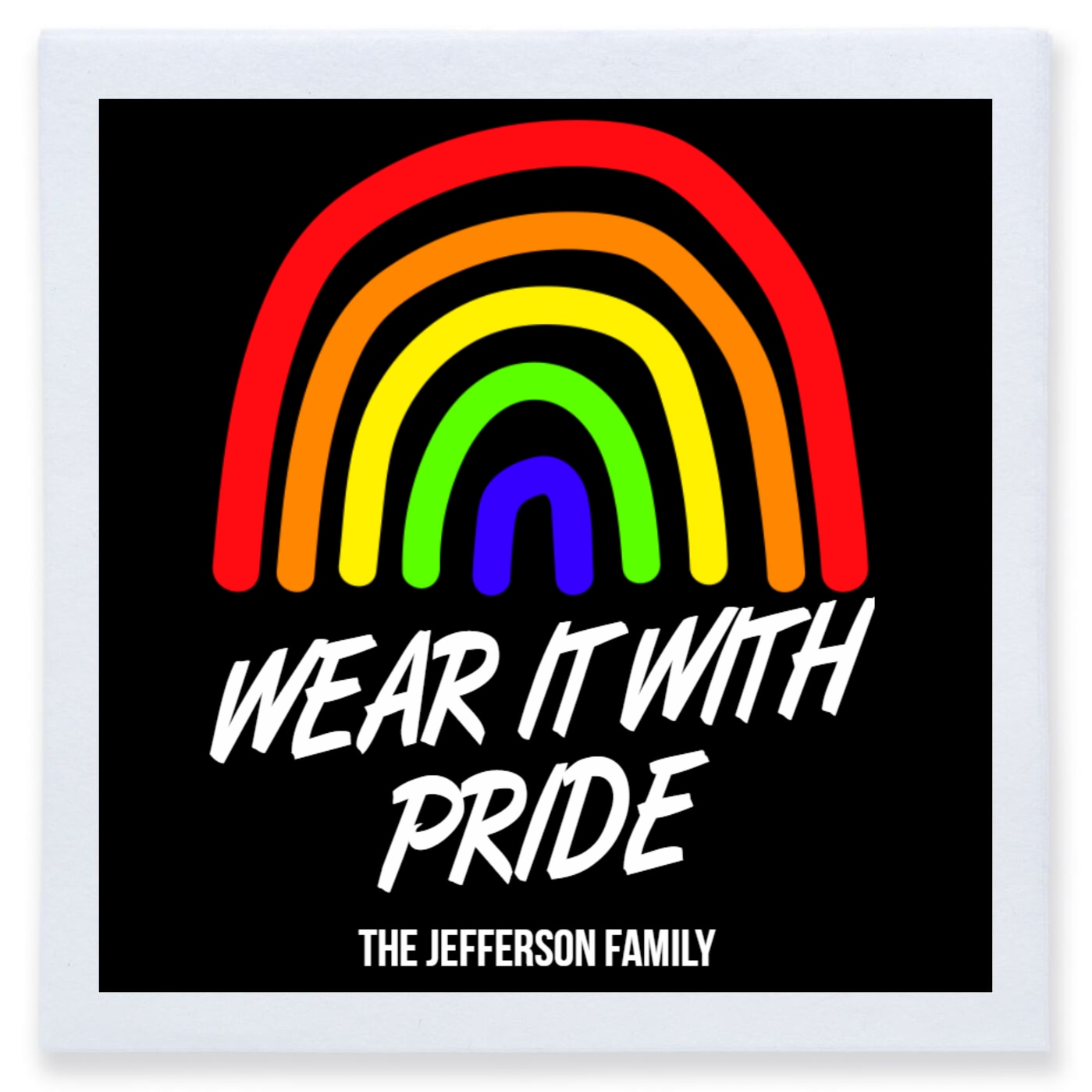 Wear It With Pride Full Color 3ply Premium Beverage Napkins Style 173152