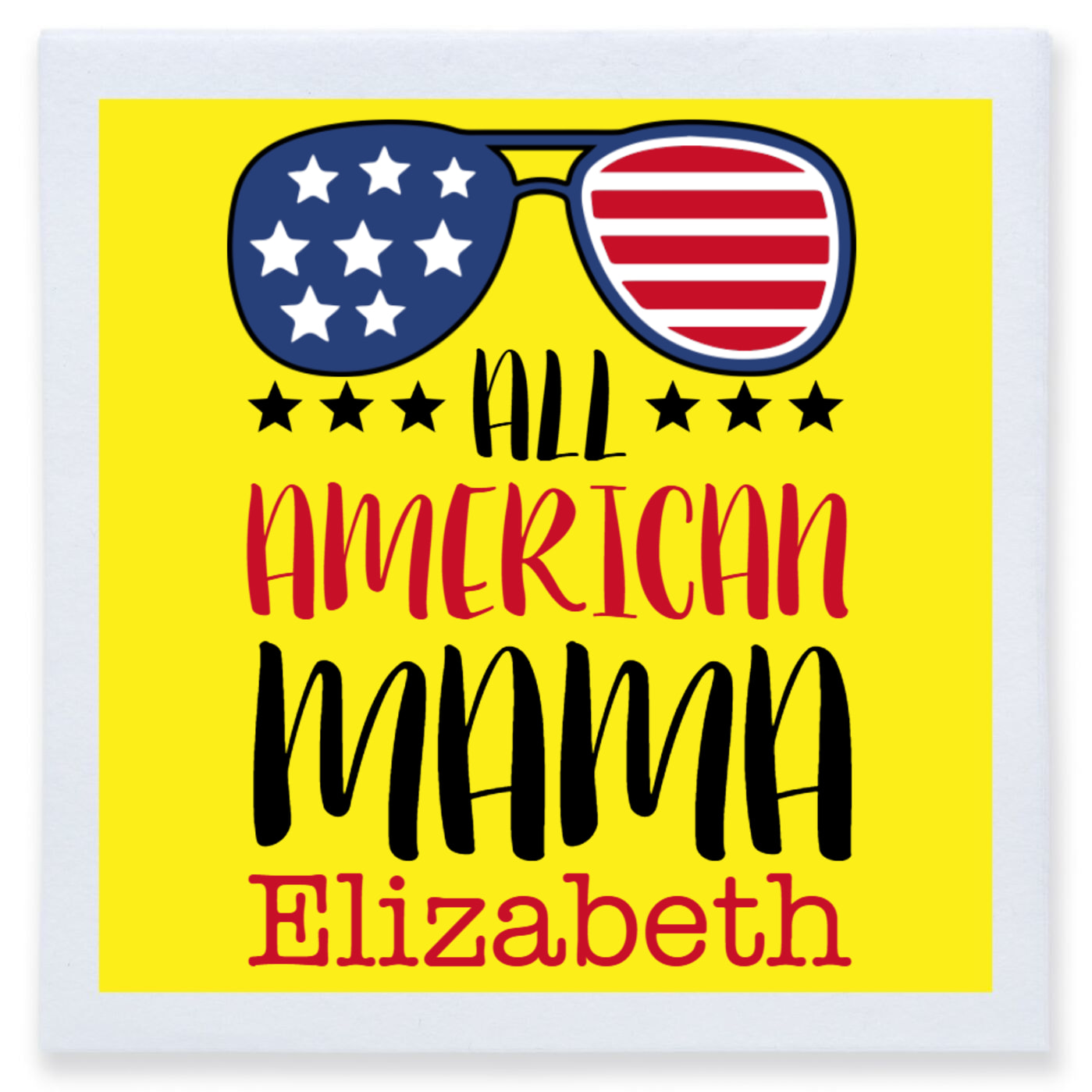 All American Mama Full Color 3ply Premium Beverage Napkins Style 173041