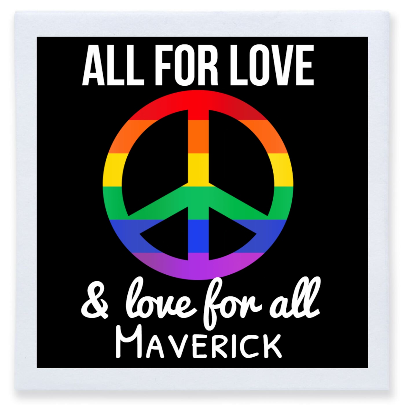 All For Love Love For All Full Color 3ply Premium Beverage Napkins Style 173095