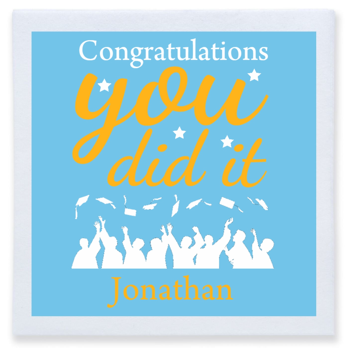Congratulations You Did It Full Color 3ply Premium Beverage Napkins Style 171295