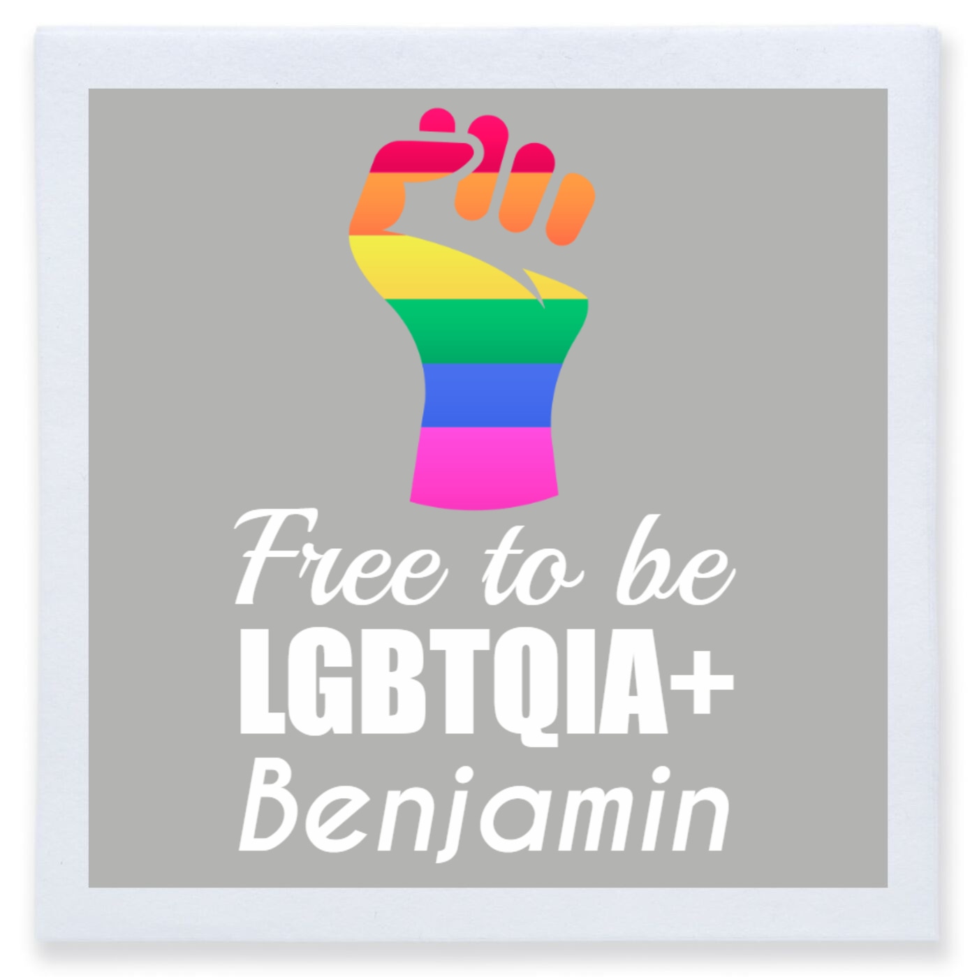 Free To Be Lgbtq Full Color 3ply Premium Beverage Napkins Style 173185