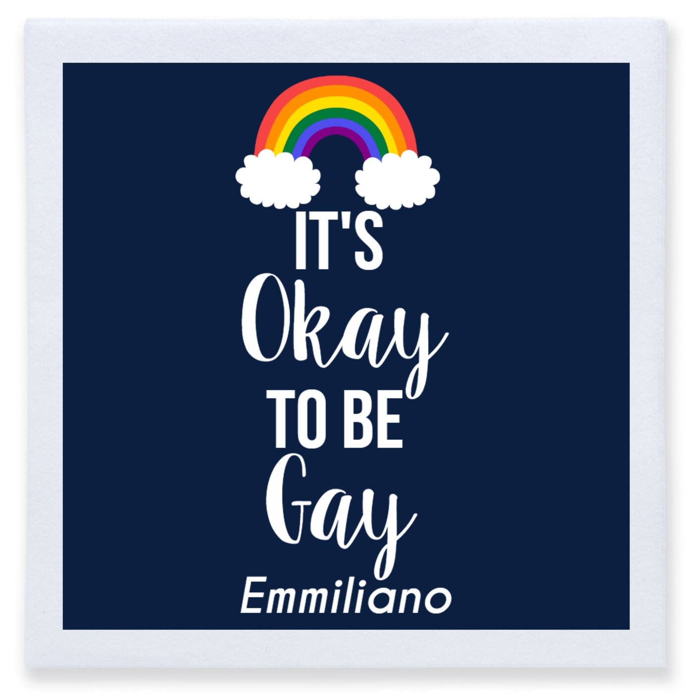 It's Okay To Be Gay Full Color 3ply Premium Beverage Napkins Style 173223