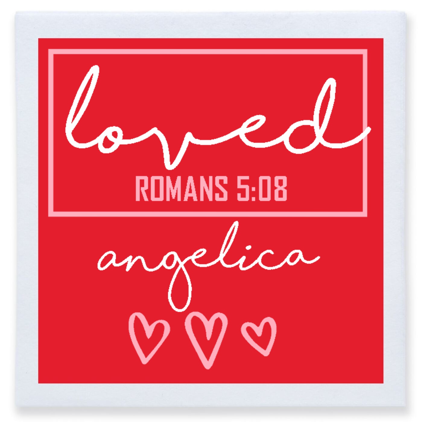 Loved Romans 508 Angelica Full Color 3ply Premium Beverage Napkins Style 169500