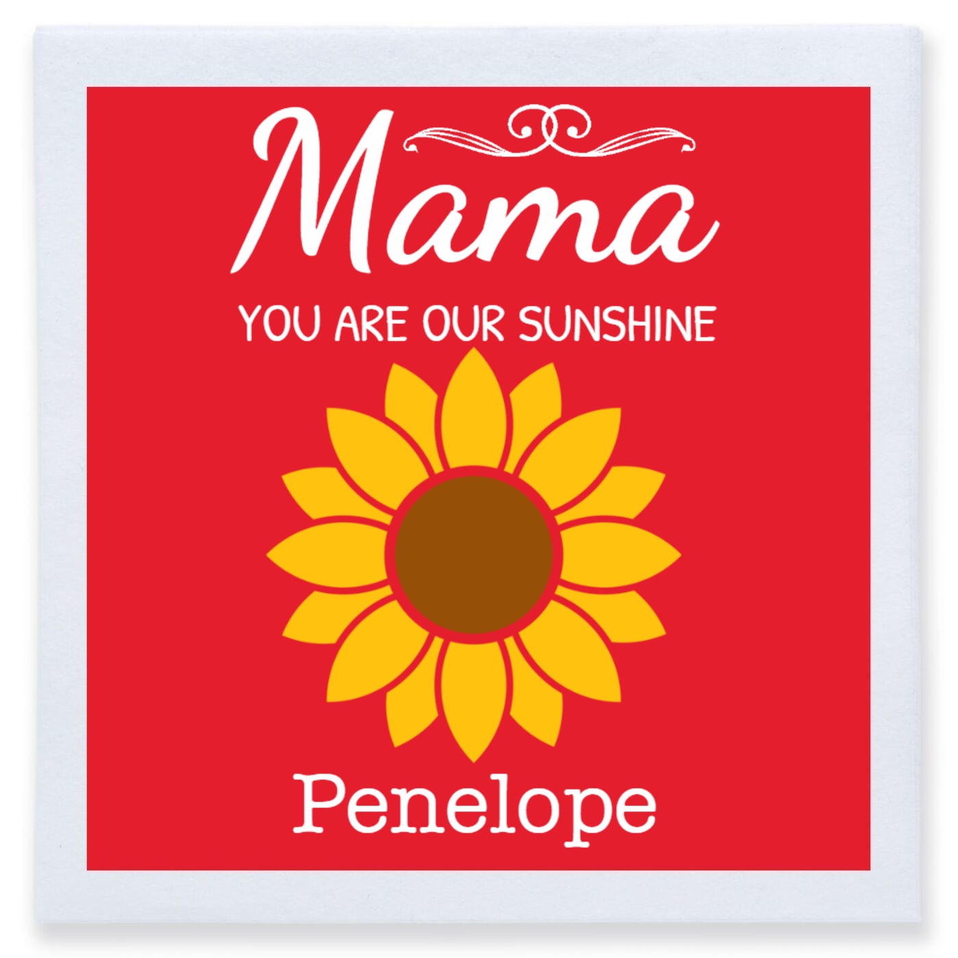 Mama You Are Our Sunshine Full Color 3ply Premium Beverage Napkins Style 172502