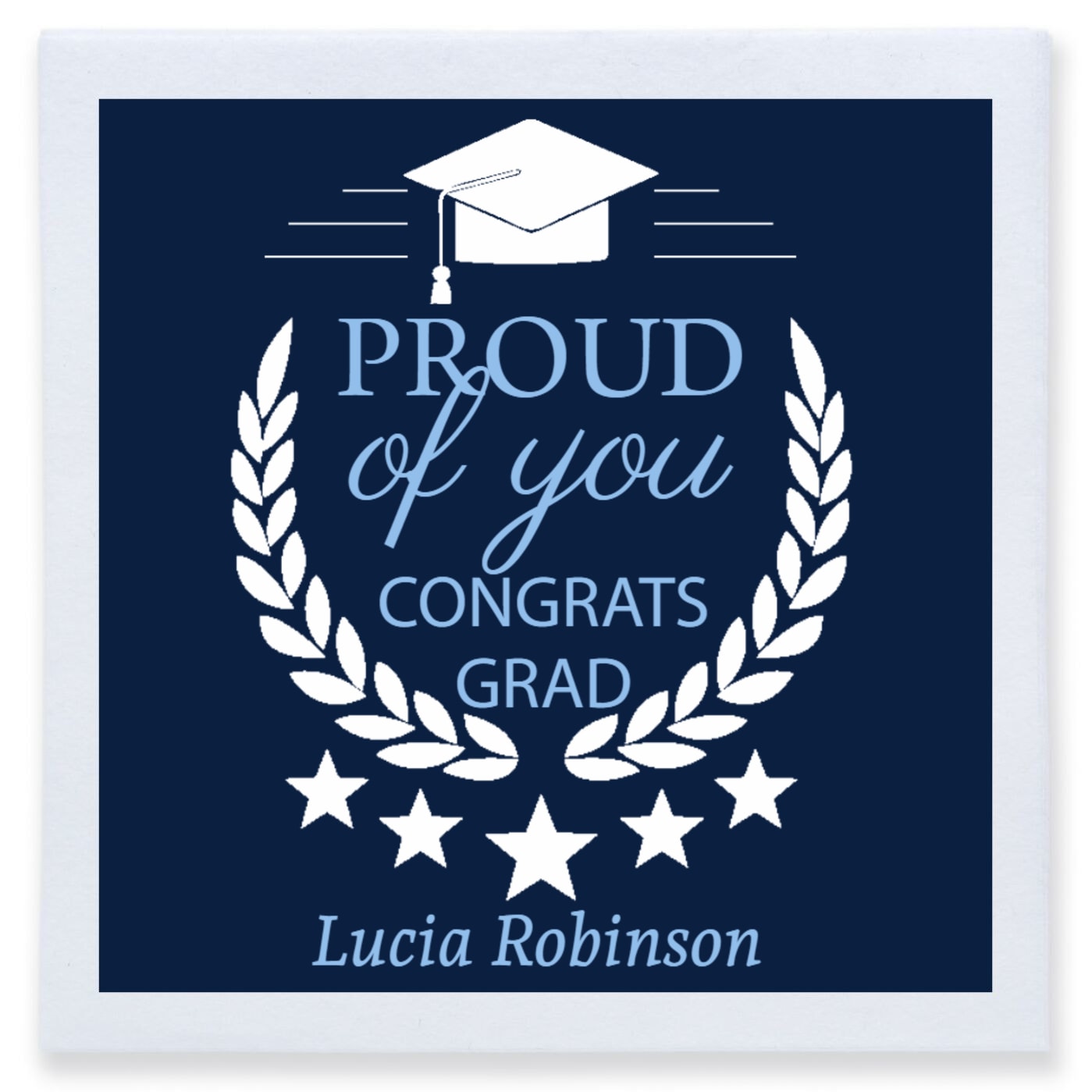 Proud Of You Congrats Grad Full Color 3ply Premium Beverage Napkins Style 171941