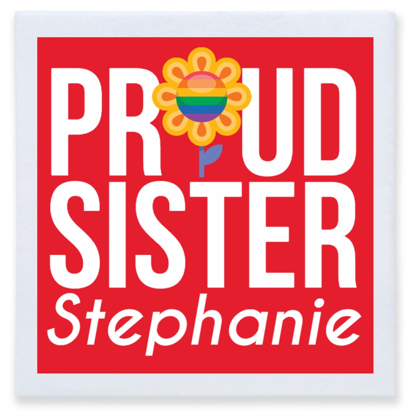 Proud Sister Full Color 3ply Premium Beverage Napkins Style 173196