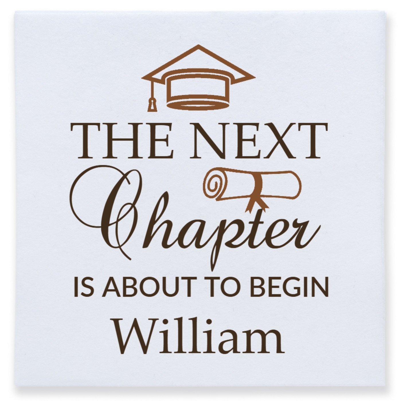 The Next Chapter Is About To Begin Full Color 3ply Premium Beverage Napkins Style 171445