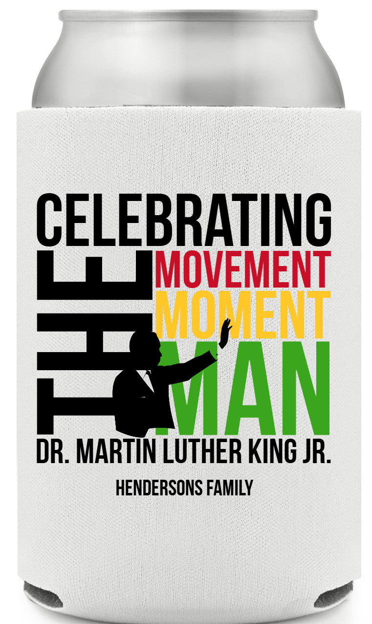 Celebrating The Movement Moment Man Dr Martin Luther King Jr Full Color Foam Collapsible Coolies All Over Print Style 169470