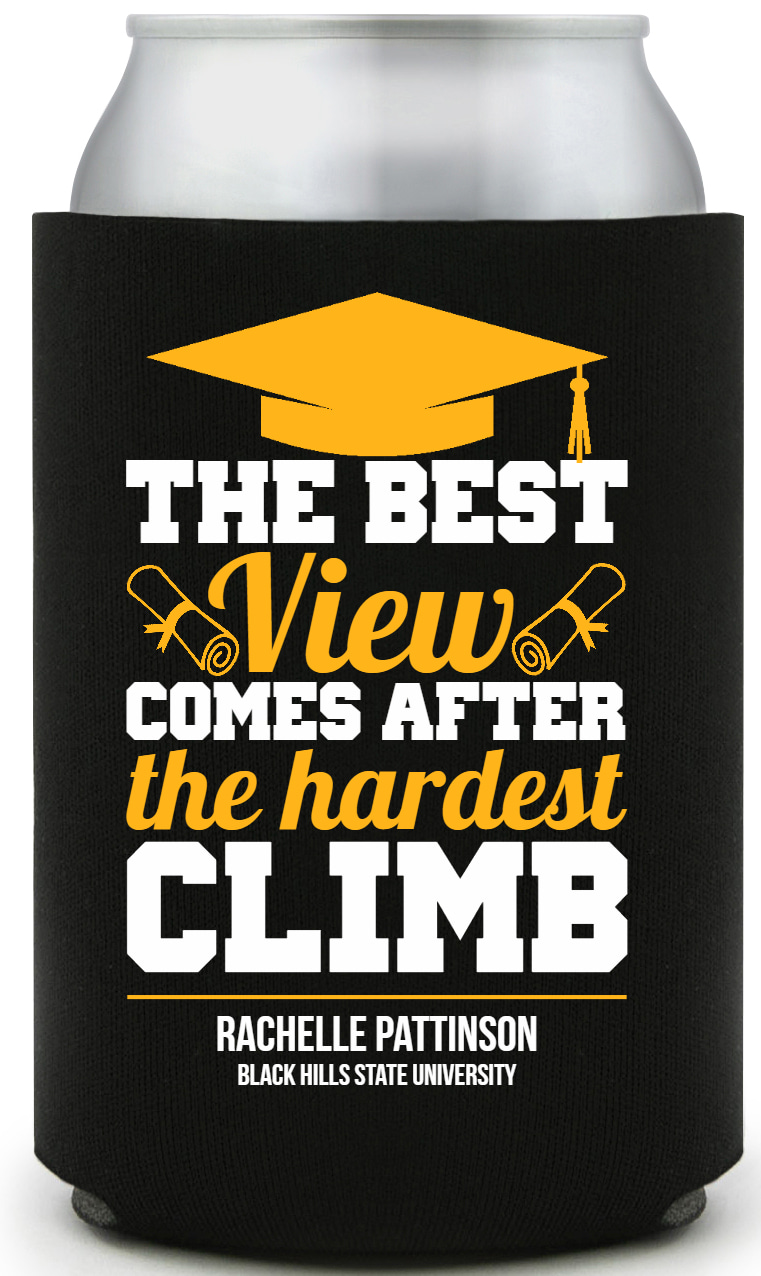 The Best View Comes After The Hardest Climb Full Color Foam Collapsible Coolies All Over Print Style 172169