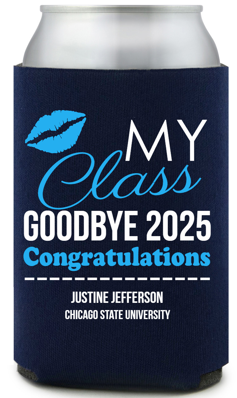 Kiss Myclass Goodbye 2025 Congratulations Full Color Foam Collapsible Coolies All Over Print Style 172681