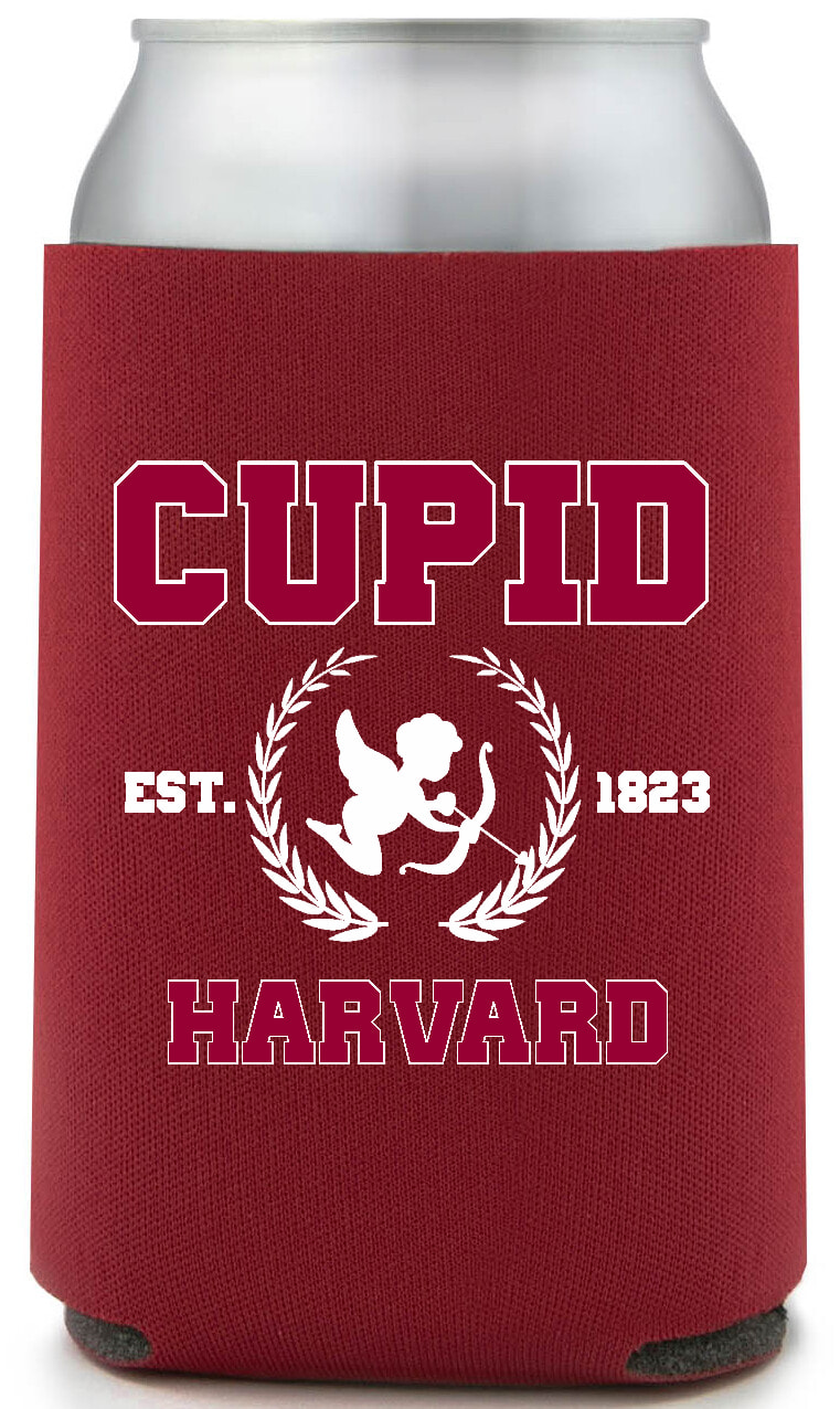 Cupid Est 1823 Harvard Full Color Foam Collapsible Coolies All Over Print Style 169475